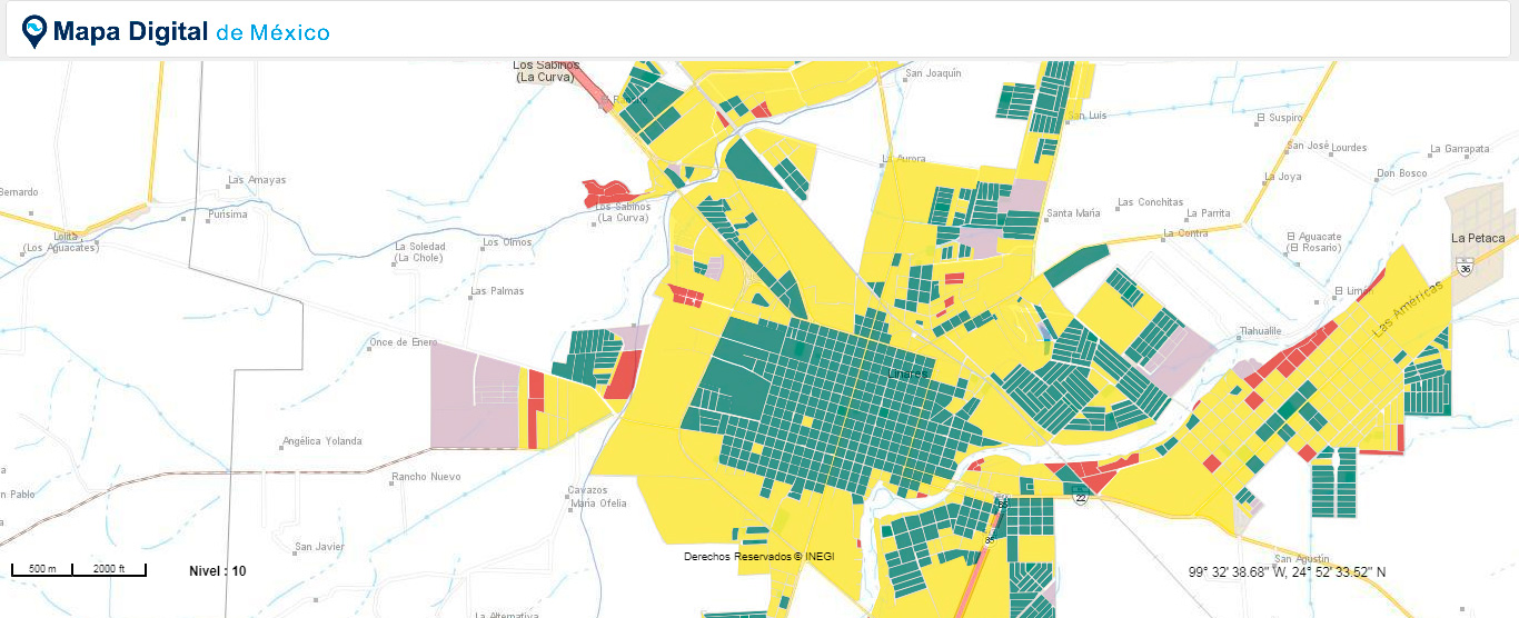 Mapa digital de Linares, Nuevo León
